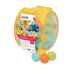 LUDI - 75 BALLES DE JEU DE COULEURS MIXTES